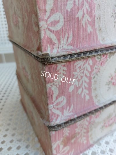 画像7: ローズ花かご柄カルトナージュボックス