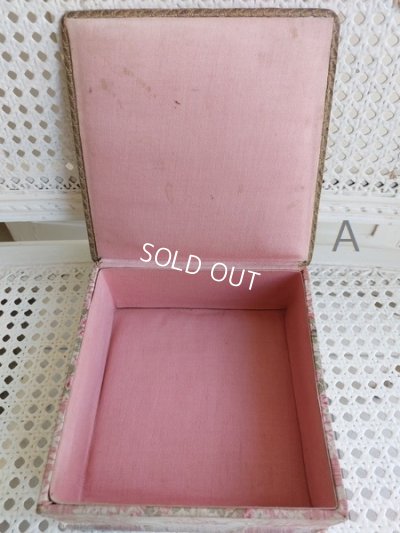 画像14: ローズ花かご柄カルトナージュボックス