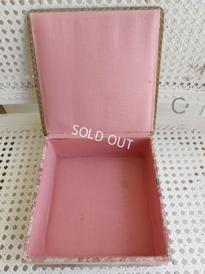 画像18: ローズ花かご柄カルトナージュボックス