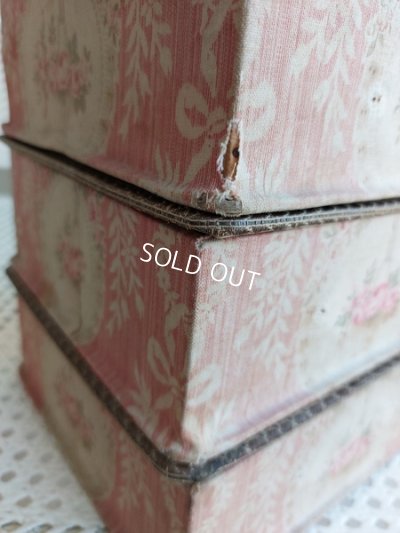 画像8: ローズ花かご柄カルトナージュボックス