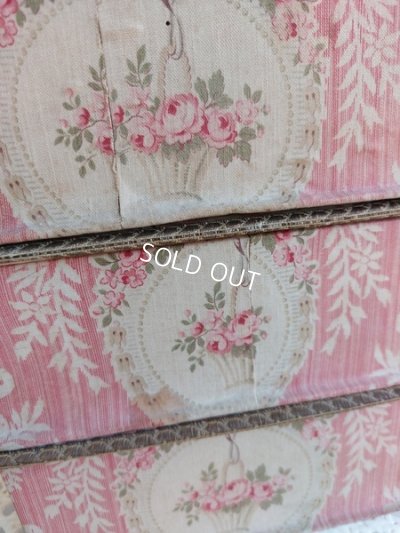 画像10: ローズ花かご柄カルトナージュボックス