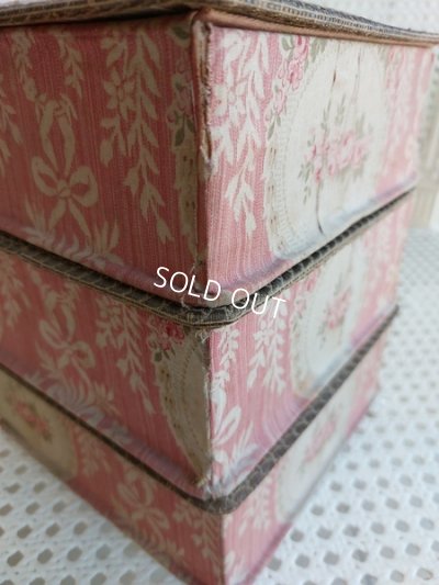 画像11: ローズ花かご柄カルトナージュボックス