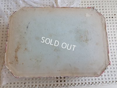 画像16: アンティークリボンと花かご柄カルトナージュボックス