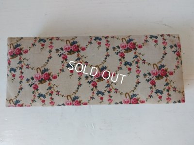 画像4: アンティーク花かご柄カルトナージュボックス