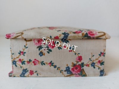 画像7: アンティーク花かご柄カルトナージュボックス