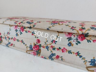 画像9: アンティーク花かご柄カルトナージュボックス