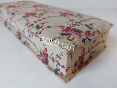 画像10: アンティーク花かご柄カルトナージュボックス