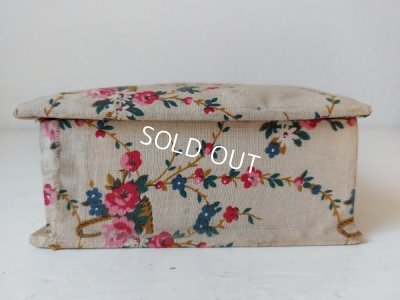 画像11: アンティーク花かご柄カルトナージュボックス