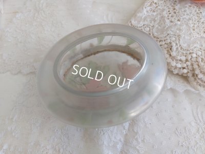 画像7: アンティークアネモネ柄ガラスパウダージャー