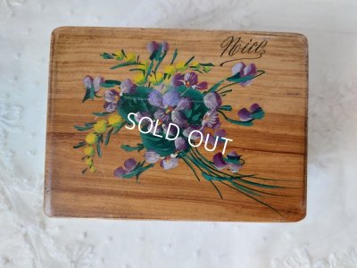 画像2: モシュリンヌすみれとミモザ柄クッション付きボックス