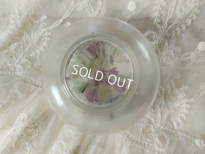 画像9: アンティークすみれ柄パウダージャー