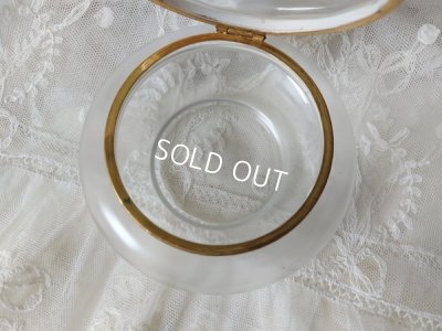 画像8: アンティークすみれ柄パウダージャー