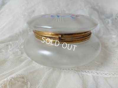 画像6: アンティークすみれ柄パウダージャー