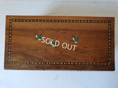 画像8: クッション付きモシュリンヌツバメ柄ボックス