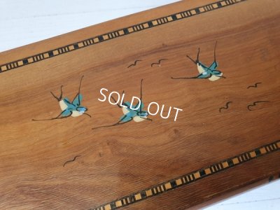 画像9: クッション付きモシュリンヌツバメ柄ボックス