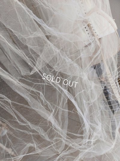 画像8: アンティークベール付ワックスフラワーティアラ