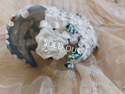 画像11: アンティーク布花ハット