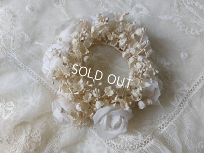 画像9: アンティークすずらんとローズの花冠