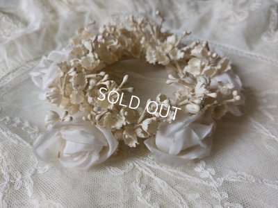 画像3: アンティークすずらんとローズの花冠