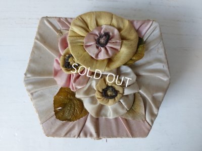 画像5: アンティーク布花装飾のガラスケース