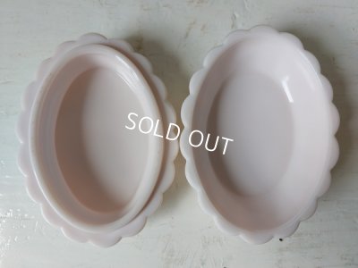 画像12: オパリンガラス小鳥柄ソープディッシュ