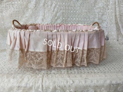 画像10: アンティークレース装飾バスケット