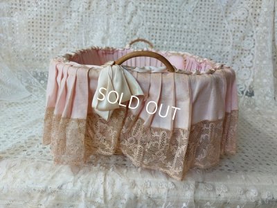 画像15: アンティークレース装飾バスケット