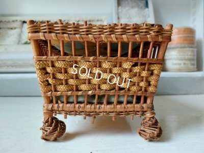 画像4: アンティーククッション付バスケット