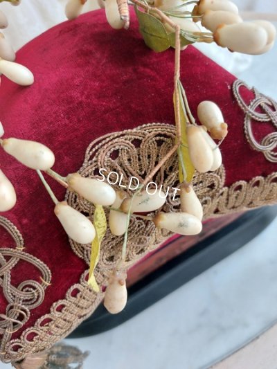 画像3: アンティークワックスフラワーティアラ