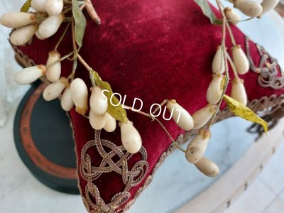 画像8: アンティークワックスフラワーティアラ