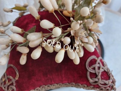 画像9: アンティークワックスフラワーティアラ