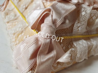 画像8: アンティーク花柄刺繍レース装飾ボックス