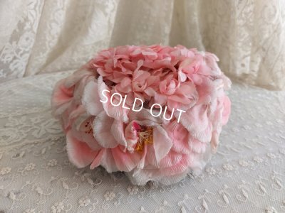 画像6: アンティーク布花ハット