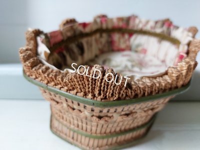 画像12: フレンチファブリック装飾バスケット