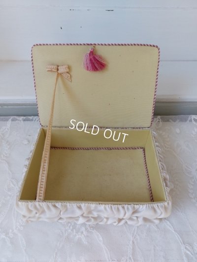 画像6: アンティーク布ボックス