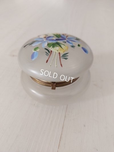 画像12: アンティーク花柄パウダージャー