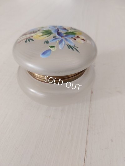 画像5: アンティーク花柄パウダージャー