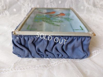 画像8: アンティーク小鳥柄ガラスケース