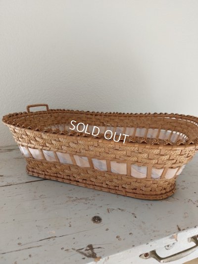 画像17: アンティーククッション付バスケット