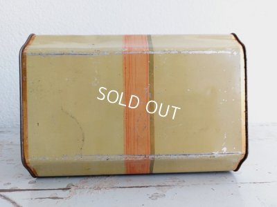 画像8: アンティークリボンと花柄ブリキバスケット