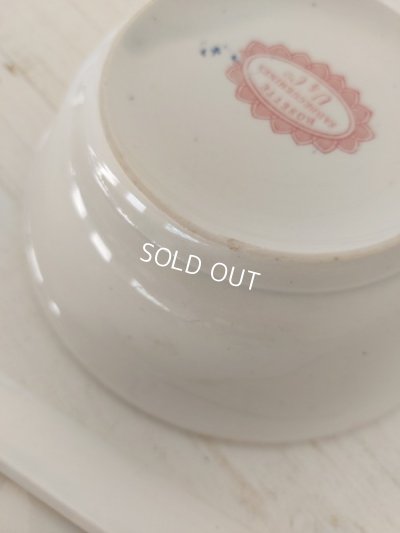 画像2: サルグミンヌ U&C ロゼットリボン柄ソープディッシュセット