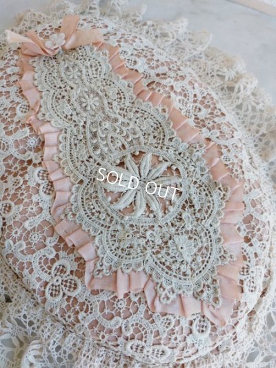 画像2: アンティークレースクッション