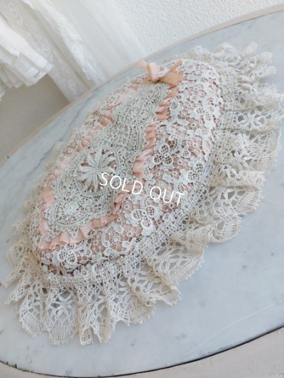 画像8: アンティークレースクッション