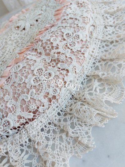 画像10: アンティークレースクッション