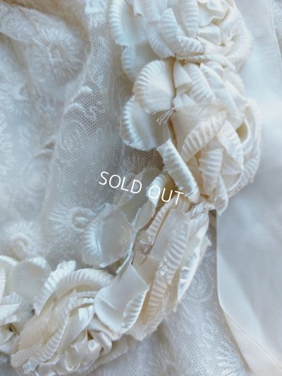 画像3: アンティーク布花冠