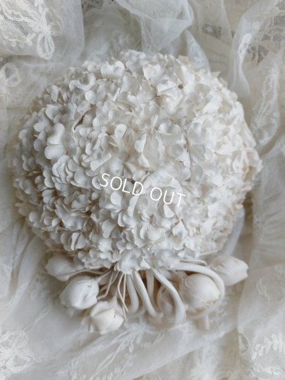 画像2: アンティーク布花ハット