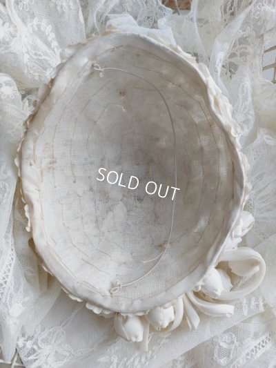 画像3: アンティーク布花ハット