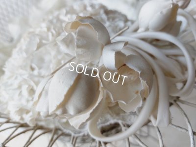 画像6: アンティーク布花ハット