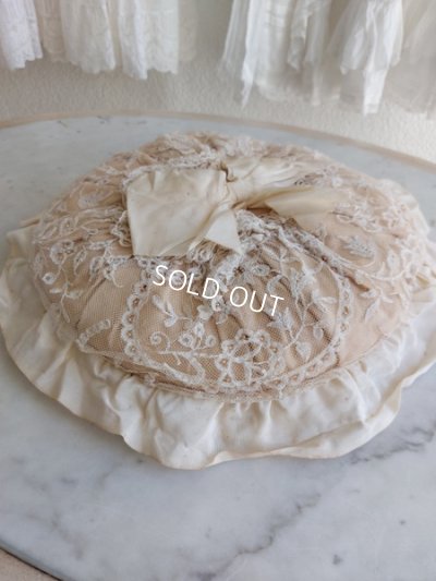 画像12: アンティークレースクッション