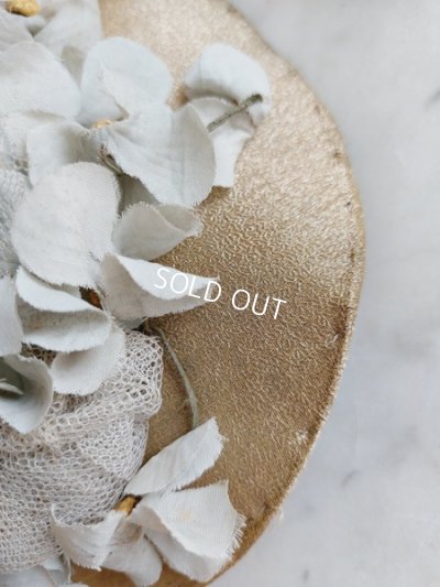 画像6: アンティーク布花ハット